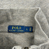 Polo By Ralph Lauren 1/4 Zip - Large Gray Cotton
