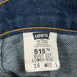 Made In USA 515 Levis Boot Cut Jeans - 36W US 10 Blue Cotton