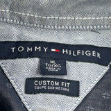 Tommy Hilfiger Short Sleeve Shirt - XL Navy Cotton