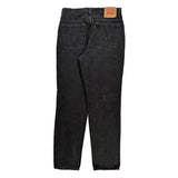 Levis 512 Slim Fit Jeans - 32W 30L Black Cotton