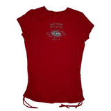 Cycle World Harley Davidson Studded T-Shirt - Large Red Cotton