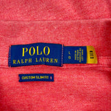 Polo By Ralph Lauren Slim Fit Polo Shirt - Large Red Cotton