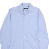 BOSS HUGO BOSS Mens Blue Shirt M Cotton Formal Long Sleeve Button Collar