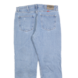 WRANGLER Mens Regular Fit Blue Denim Jeans W36 L30 Classic Cotton Zip Denim