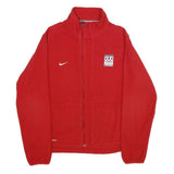 NIKE Mens Red Team USA Olympic Jacket XL Polyester Zip Fair Isle Sportswear