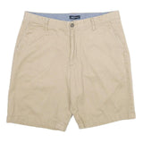 NAUTICA Mens Shorts Beige Casual Plain L W34 Chino Cotton Summer