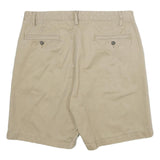 NAUTICA Mens Shorts Beige Casual Plain L W34 Chino Cotton Summer