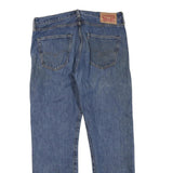 LEVI'S 501 Mens Regular Blue Denim Button Regular Fit Jeans W34 L30 Classic