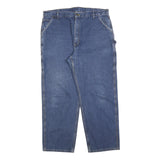 CARHARTT Mens Jeans Blue Relaxed Straight Denim Medium W42 L32 Workwear Utility