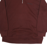 NAUTICA Mens Maroon 1/4 Zip Hoodie 2XL Cotton Pullover Sweatshirt