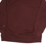 NAUTICA Mens Maroon 1/4 Zip Hoodie 2XL Cotton Pullover Sweatshirt