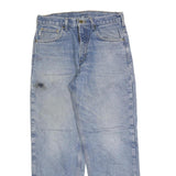 CARHARTT Mens Jeans Blue Regular Straight Denim Stone Wash W32 L30 Casual