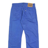 LEVI'S Mens Cotton Blue Slim Straight Trousers W32 L32 Classic Casual Zip