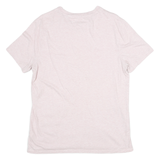 TOMMY HILFIGER Mens Pink Plain T-Shirt M Short Sleeve Crew Neck Cotton Blend