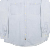AUTHENTIC GFC Mens Light Blue Cotton Shirt 2XL Button Down Casual Lightweight