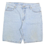 ANVIL Mens Shorts Blue XL W38 Casual Cotton Blend Denim Comfort Fit
