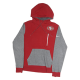 NIKE Mens Red & Grey San Francisco 49ers Pullover Hoodie S Football