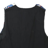 BEST COLLECTION Mens Blue & White Polka Dot Stripe Retro Button Jacket L