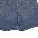 LEVI'S Womens Denim Blue Cotton Blend Casual Shorts S W29 Classic Fit