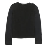 LIU JO Womens Black Quilted Button Jacket XS Polyester Blend Stylish