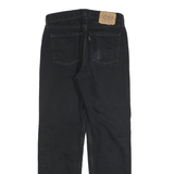LEVI'S 612 02 Mens Jeans Black Regular Straight Denim W32 L32 Zip