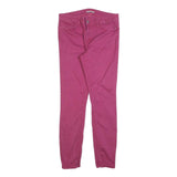 TOMMY HILFIGER Womens Cotton Blend Pink Slim Skinny Trousers W30 L30 Stylish