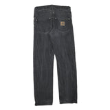 CARHARTT Womens Regular Black Denim Cotton Blend Zip Jeans W32 L30 Classic Style
