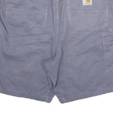 CARHARTT Mens Shorts Blue Casual L W33 Cotton Blend Drawstring Waist