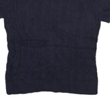 POLO SPORT RALPH LAUREN Womens Navy Patterned Jumper Crew Neck Cable Knit L