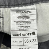 Carhartt Pants - 36W 32L Gray Cotton