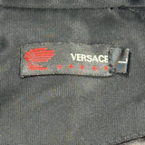 Versace Graphic Track Jacket - Large Black Polyester
