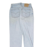 LEVI'S 522 Mens Jeans Blue Regular Straight Denim Light W28 L30 Classic Zip