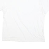 LEVI'S Mens White L V-Neck Plain Cotton Blend T-Shirt Casual Summer Wear