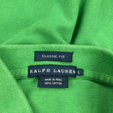 Ralph Lauren Polo Shirt - Large Green Cotton