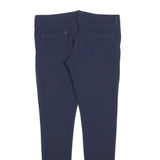 SILVIAN HEACH Womens Polyester Blend Navy Slim Skinny Trousers W32 L30