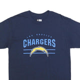 NFL Mens Navy Blue Los Angeles Chargers Graphic T-Shirt L Short Sleeve Crew Neck