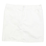 TOMMY HILFIGER Womens White Cotton Blend Mini Skirt M Casual Summer Wear
