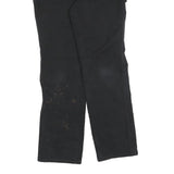 CARHARTT Womens Cotton Blend Black Relaxed Straight Trousers W30 L30 Workwear