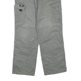 DICKIES Mens Regular Grey Cotton Blend Regular Fit Trousers W34 L30 Workwear