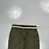 Carhartt Carpenter Trousers - 34W 30L Green Cotton