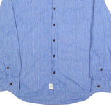 WOOLRICH Mens Blue Cotton Blend Shirt S Casual Lightweight Button Front