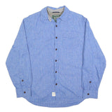 WOOLRICH Mens Blue Cotton Blend Shirt S Casual Lightweight Button Front