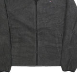 TOMMY HILFIGER Womens Grey Plain Full Zip Crew Neck Basic Knit S Casual Jumper