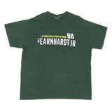 Mens Green Dale Earnhardt Jr 88 NASCAR 2009 Cotton Blend Short Sleeve Crew Neck