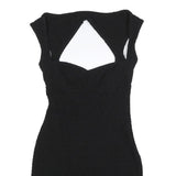 OPENING CEREMONY Womens Black Bodycon Polyester Blend Mini Dress S Cutout