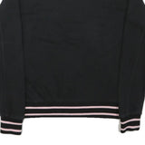 FILA Womens Black Multicolour Logo Crew Neck S Casual Sweatshirt
