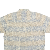 NATURAL ISSUE Mens Blue & Beige Pattern Shirt XL Cotton Summer Casual