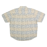 NATURAL ISSUE Mens Blue & Beige Pattern Shirt XL Cotton Summer Casual