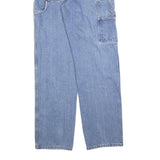 DICKIES Mens Regular Fit Blue Denim Jeans W30 L34 Workwear Cotton Blend Zip