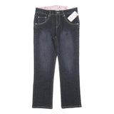 LEVI'S Womens Jeans Blue Slim Straight Denim Medium W28 L25 Stylish Zip